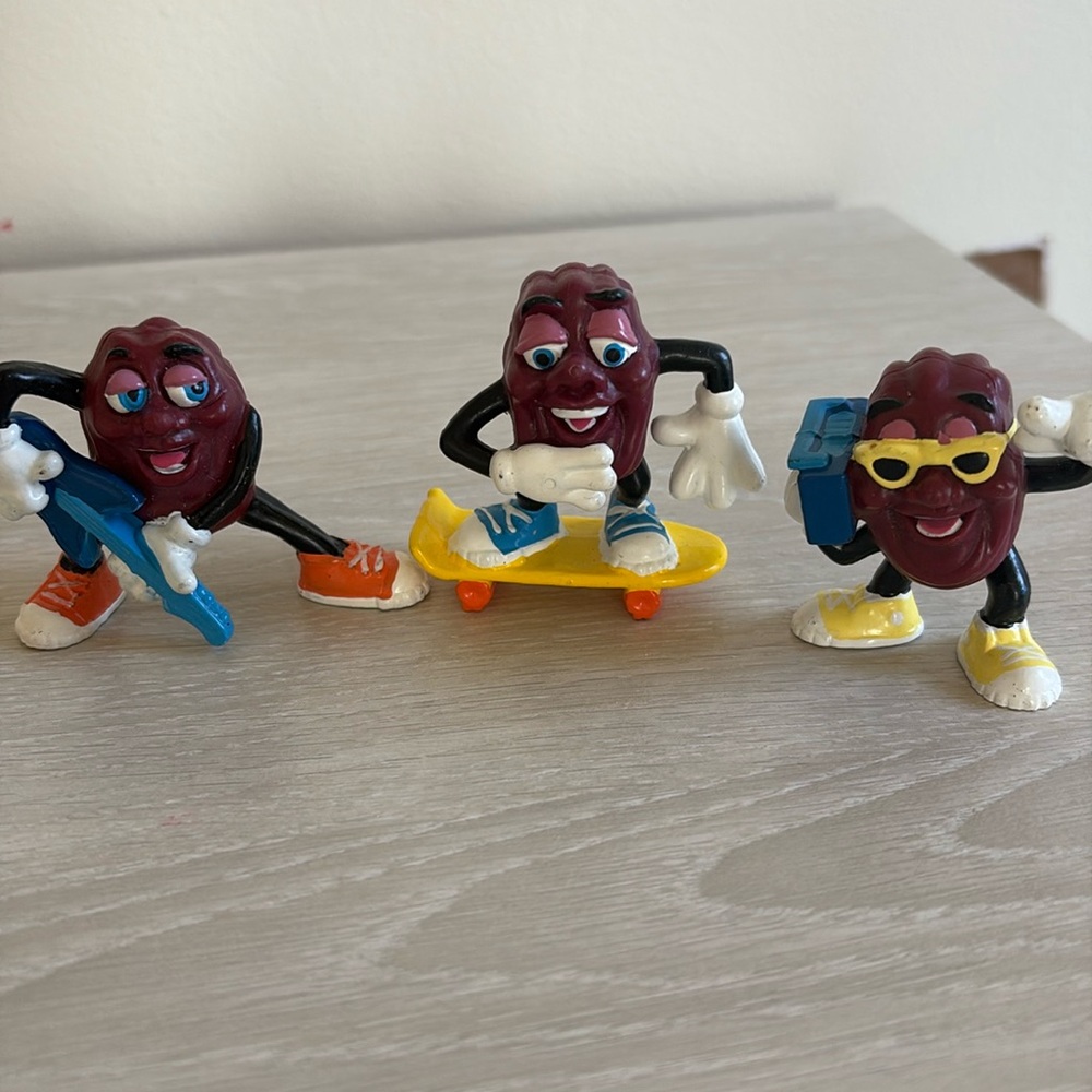 VTG California Raisins Set of 3 1988